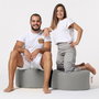 Atelier Del Sofa Round Pouf - Fume